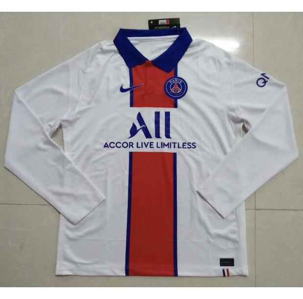 PSG Long Sleeve Away Kit Soccer Jersey 2020/21